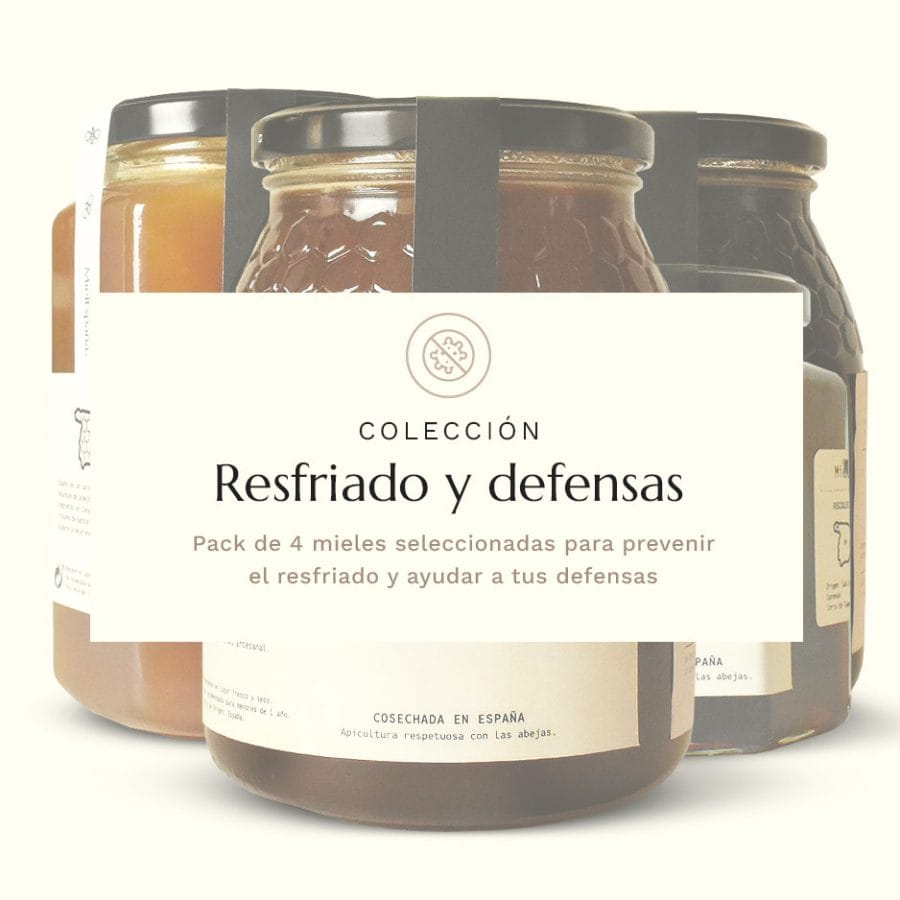 Colección de mieles para los resfriados y las defensas