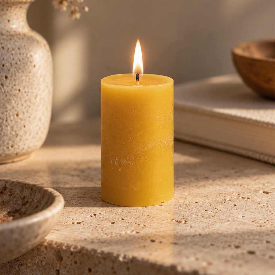 Vela de Cera de Abeja Artesanal - Imagen 3
